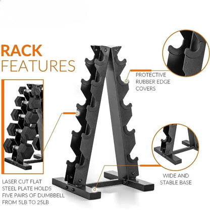 Dumbbell Set With Rack