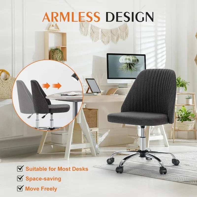 Rolling Vanity Office Chair