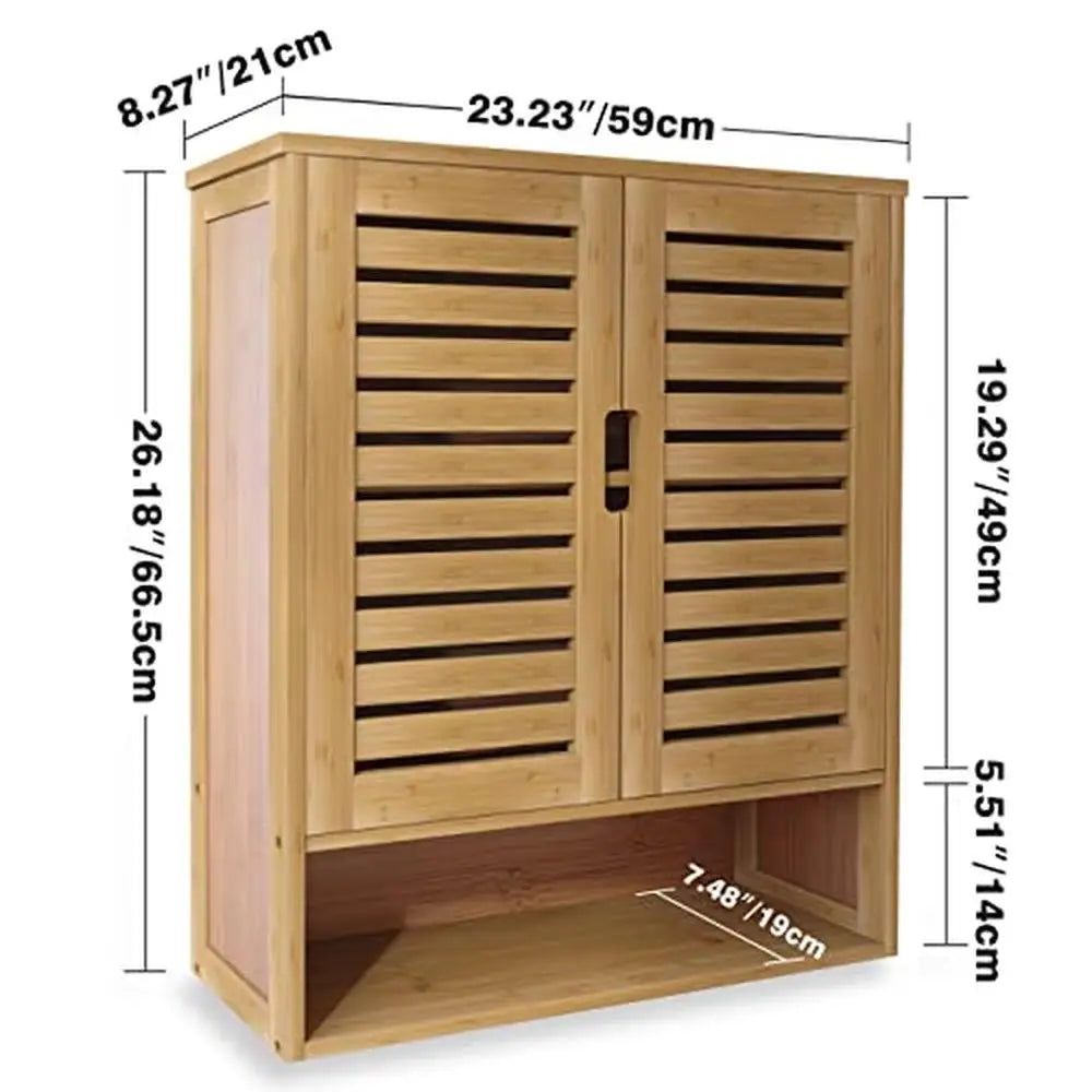 Mounted Bamboo Bathroom Cabinet