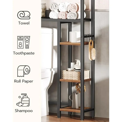 5-Tier Industrial Bathroom Organizer