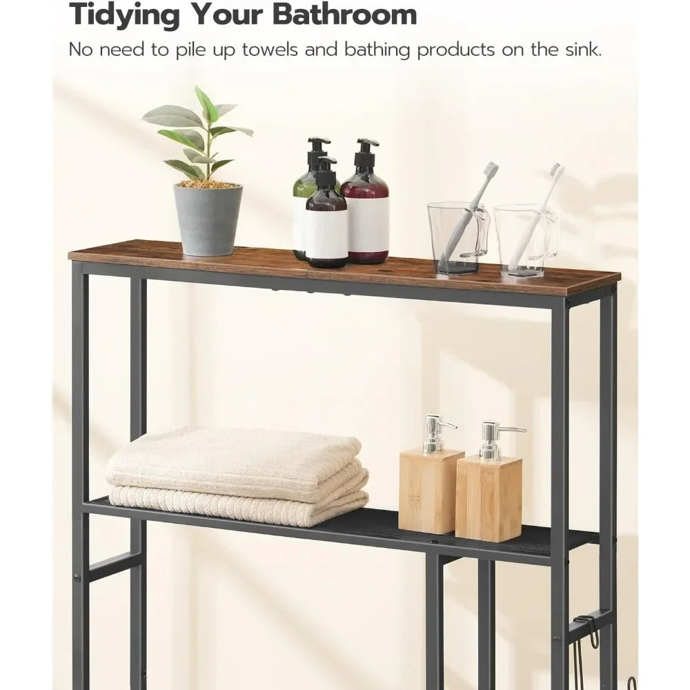 5-Tier Industrial Bathroom Organizer