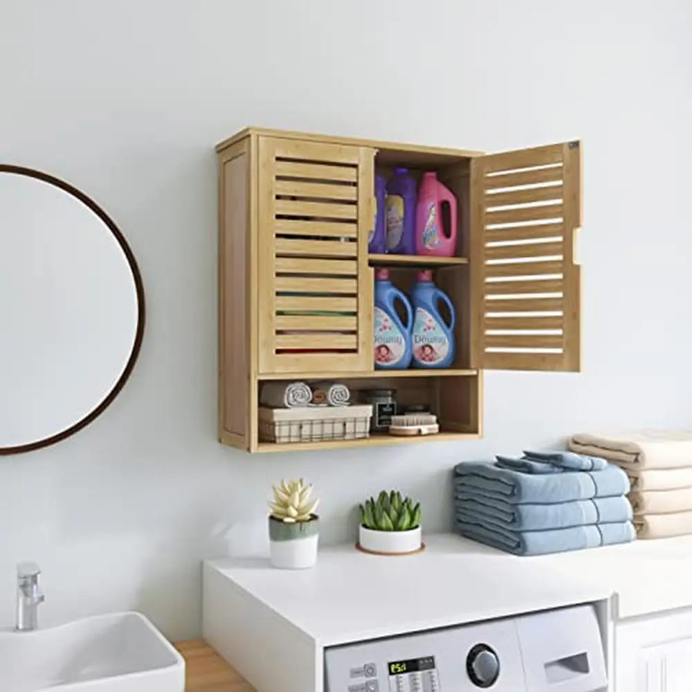 Mounted Bamboo Bathroom Cabinet