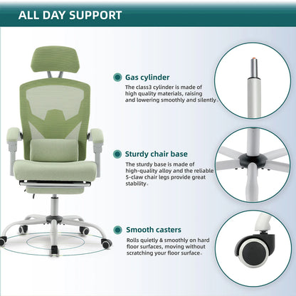 Reclining Office Chair with Lumbar Support