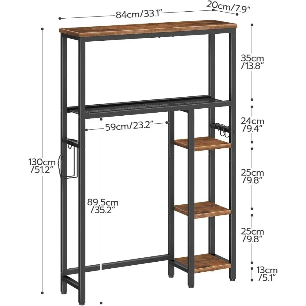 5-Tier Industrial Bathroom Organizer