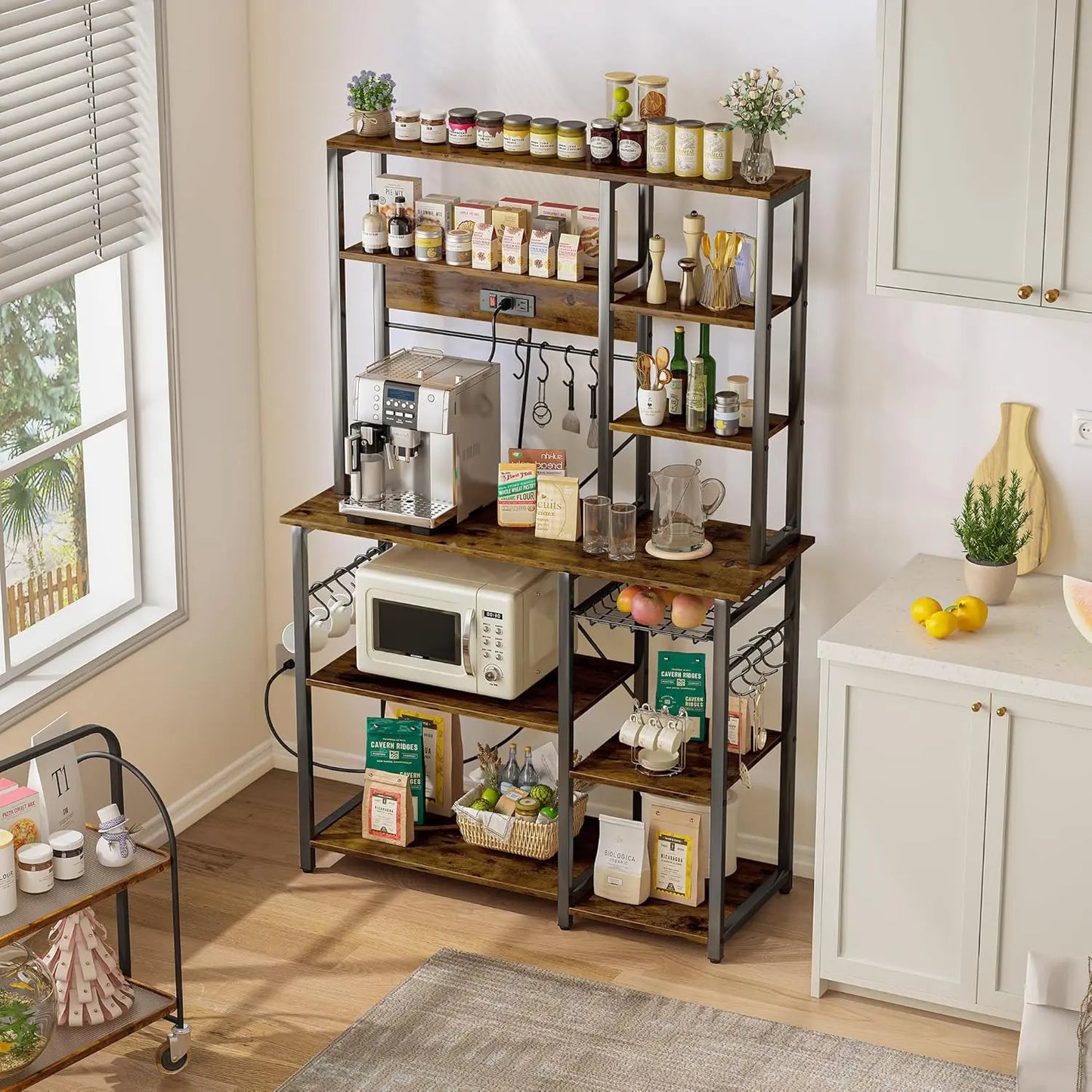 6-Tier Microwave Stand, Coffee Bar